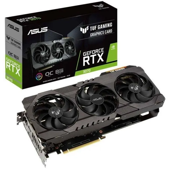کارت گرافیک ایسوس TUF RTX 3070 OC — ۸ گیگابایت GDDR6 — تصویر 1